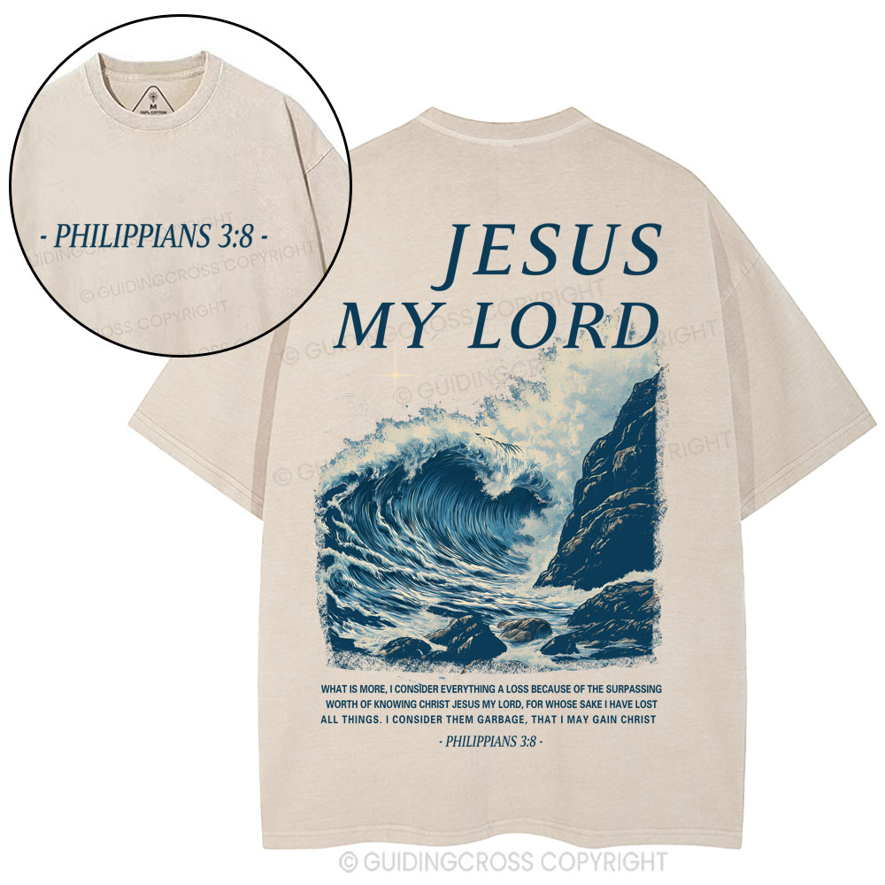 Jesus My Lord Christian Washed T-Shirt