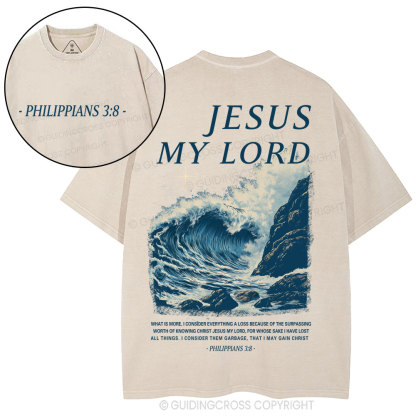 Jesus My Lord Christian Washed T-Shirt