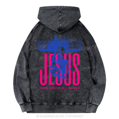Jesus Name Above All Names Christian Washed Hoodie