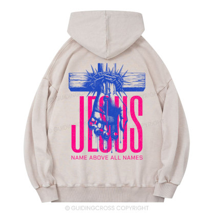 Jesus Name Above All Names Christian Washed Hoodie