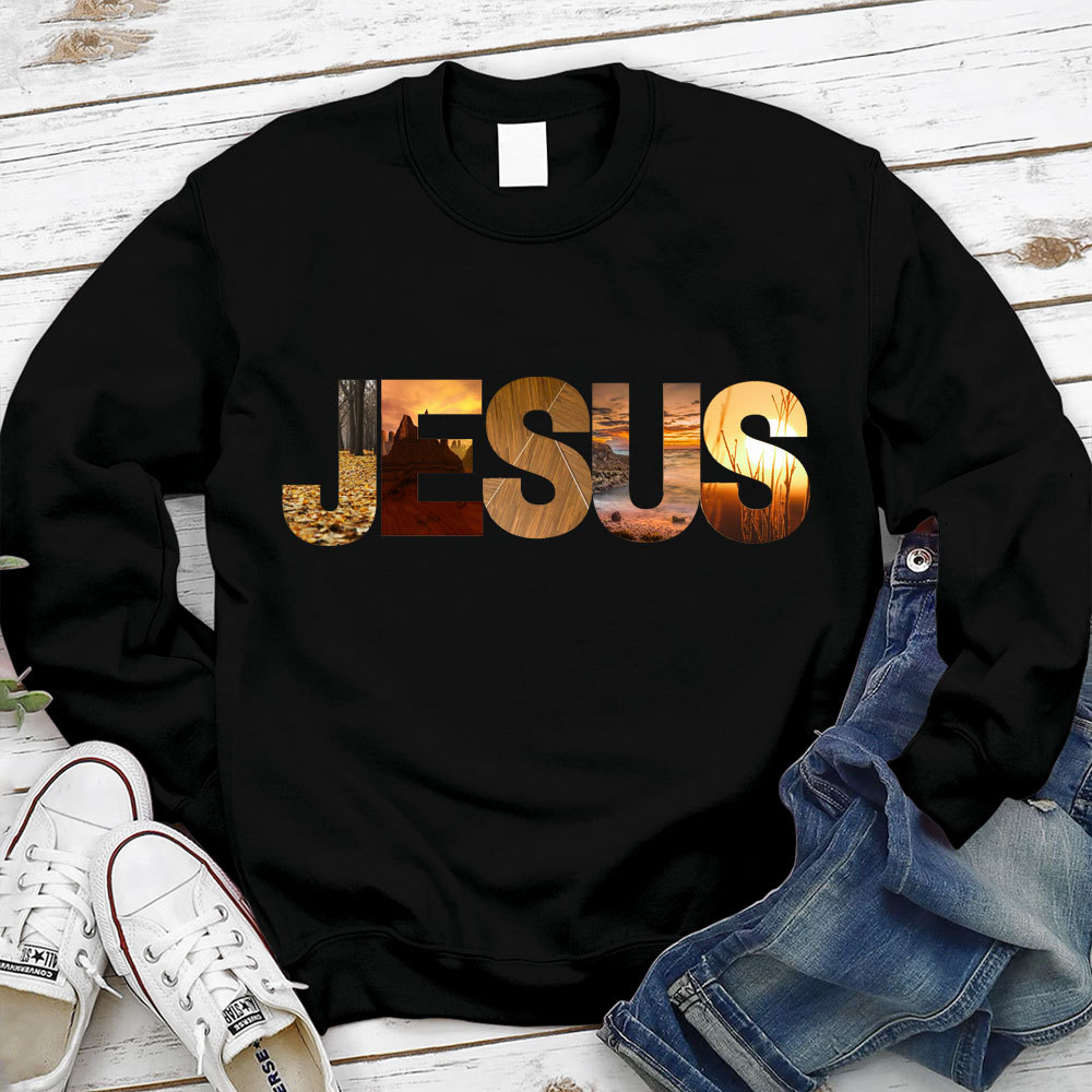 Jesus Natural Scenery Christian Sweatshirt