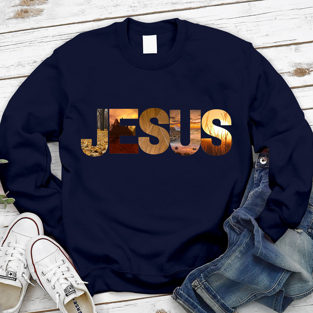 Jesus Natural Scenery Christian Sweatshirt