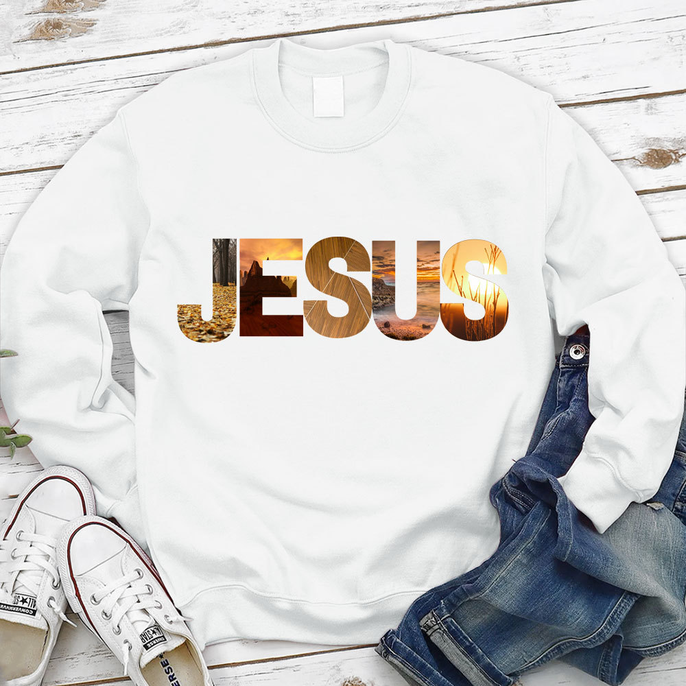 Jesus Natural Scenery Christian Sweatshirt