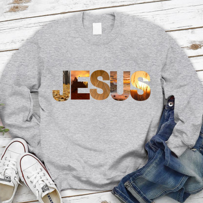 Jesus Natural Scenery Christian Sweatshirt