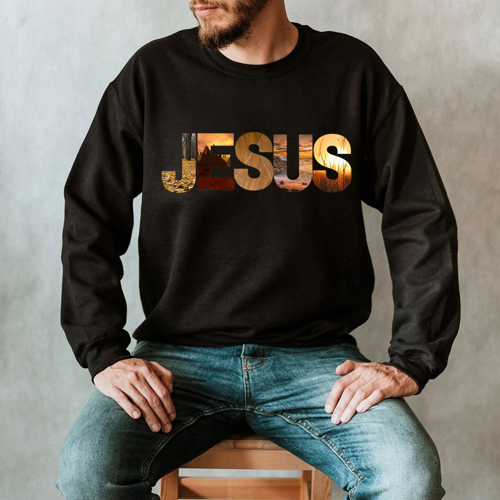 Jesus Natural Scenery Christian Sweatshirt