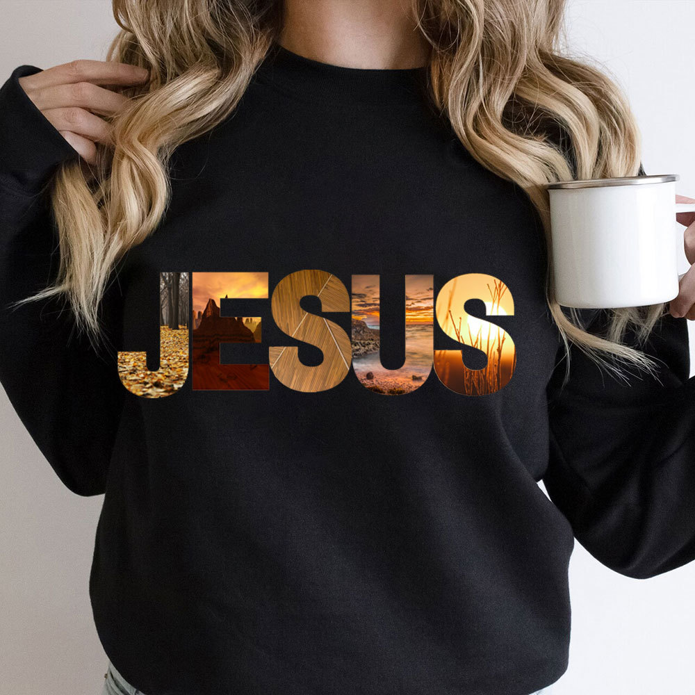 Jesus Natural Scenery Christian Sweatshirt