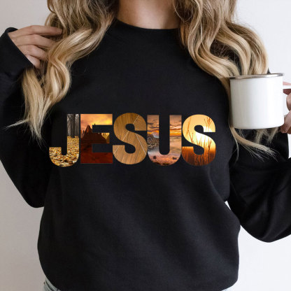 Jesus Natural Scenery Christian Sweatshirt