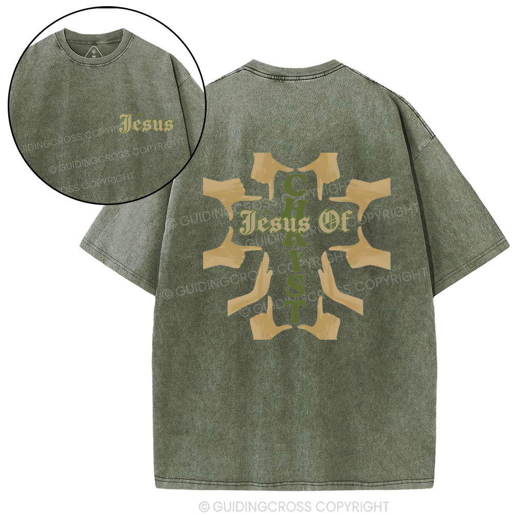 Double-sided sample washed T-Shirt Sale - GuidingCross