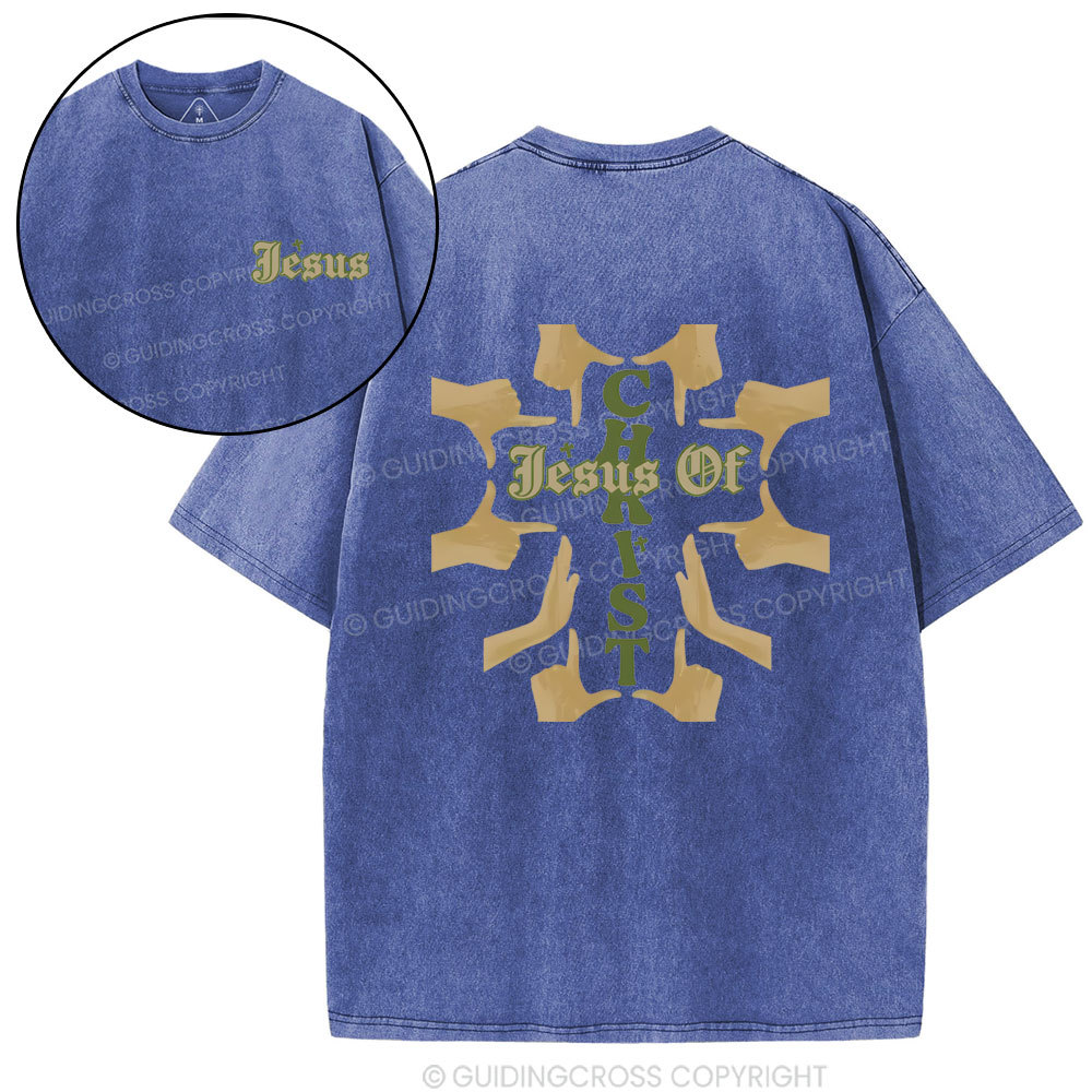 Jesus Of Christ Christian Washed T-Shirt