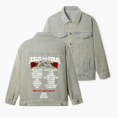 Jesus On Tour Christian Denim Jacket