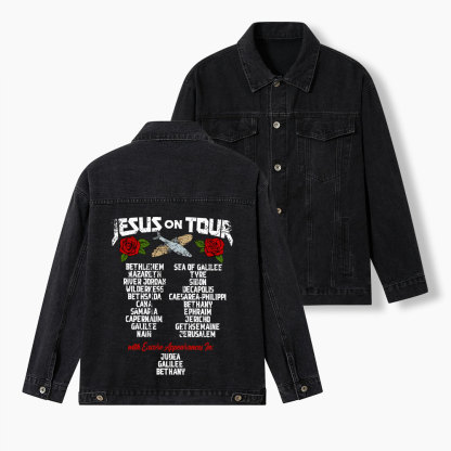 Jesus On Tour Christian Denim Jacket
