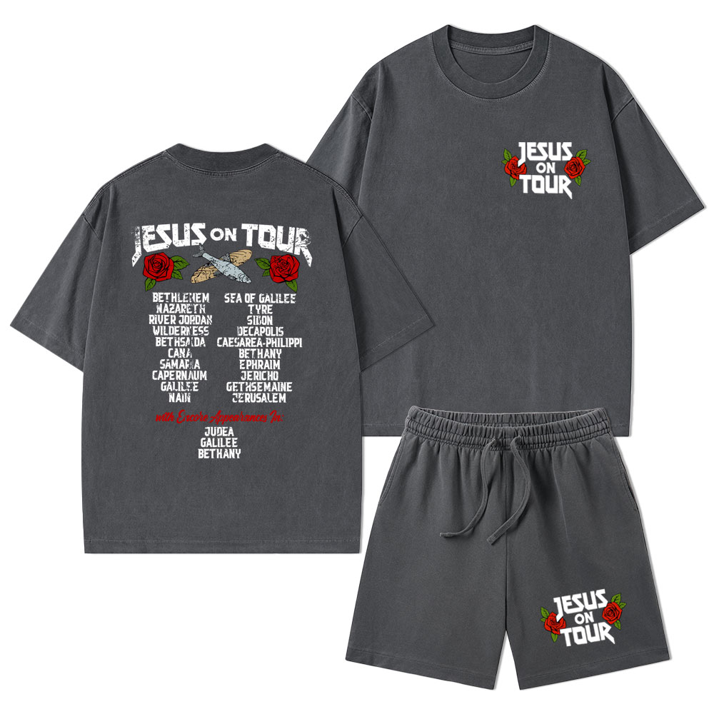 Sample Christian Washed T-Shirt & Shorts Sale - GuidingCross
