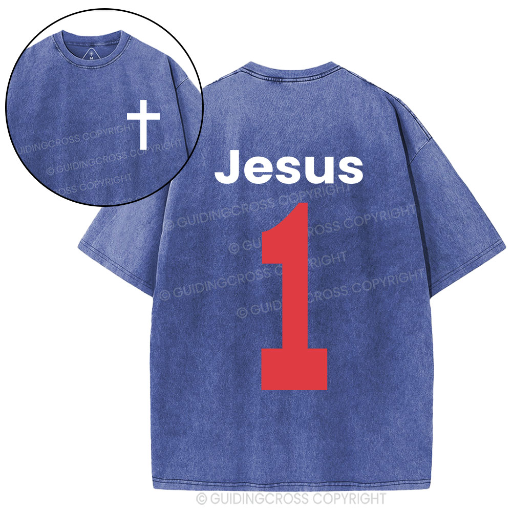 Jesus One Christian Washed T-Shirt