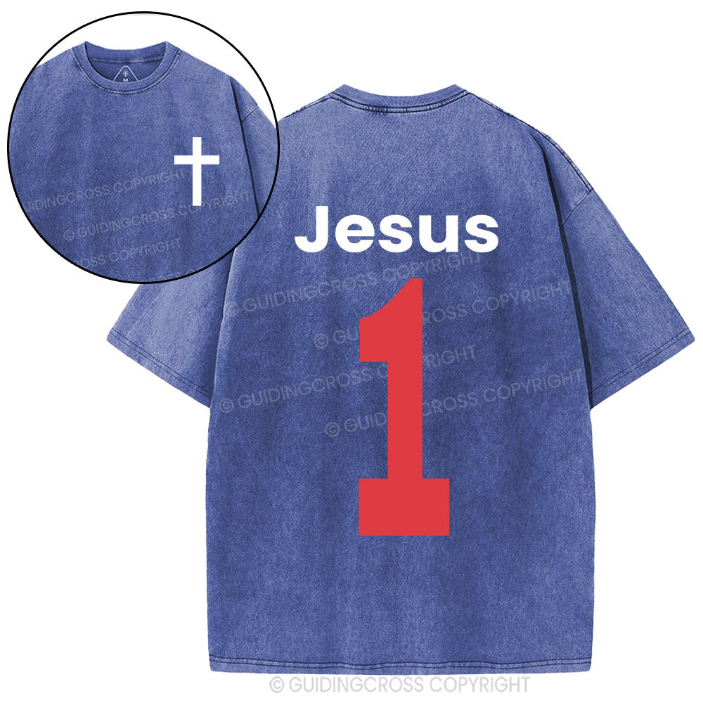 Jesus One Christian Washed T-Shirt