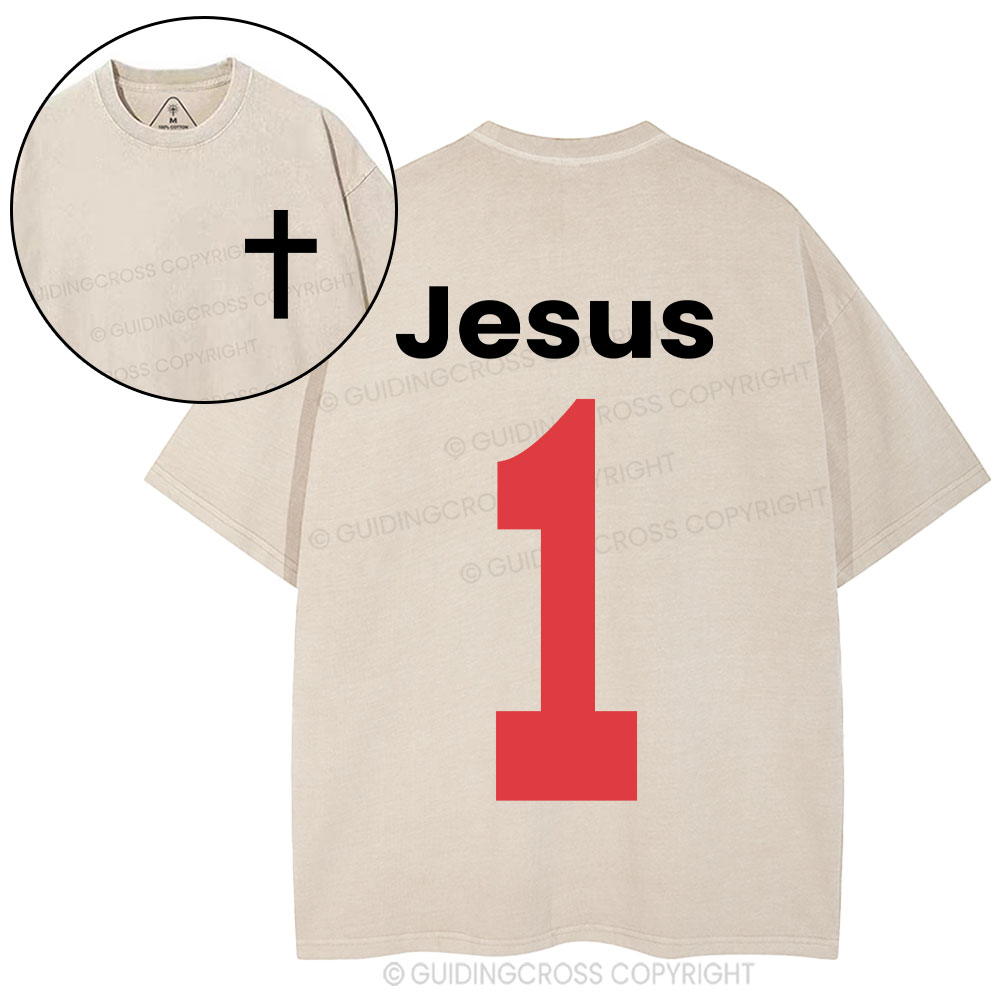 Jesus One Christian Washed T-Shirt