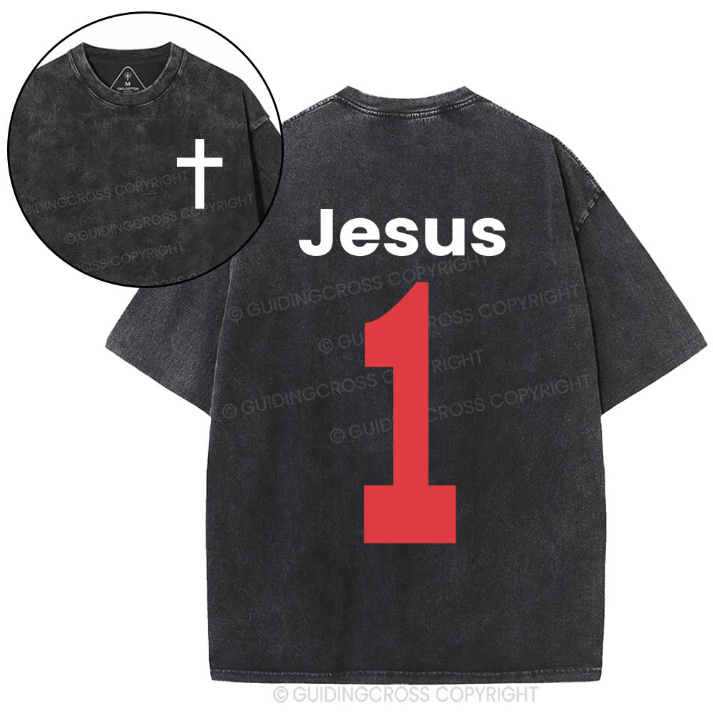 Jesus One Christian Washed T-Shirt