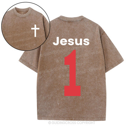 Jesus One Christian Washed T-Shirt