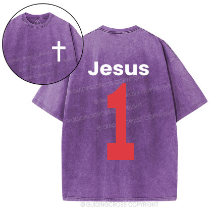 Jesus One Christian Washed T-Shirt