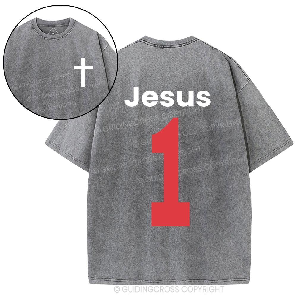 Jesus One Christian Washed T-Shirt