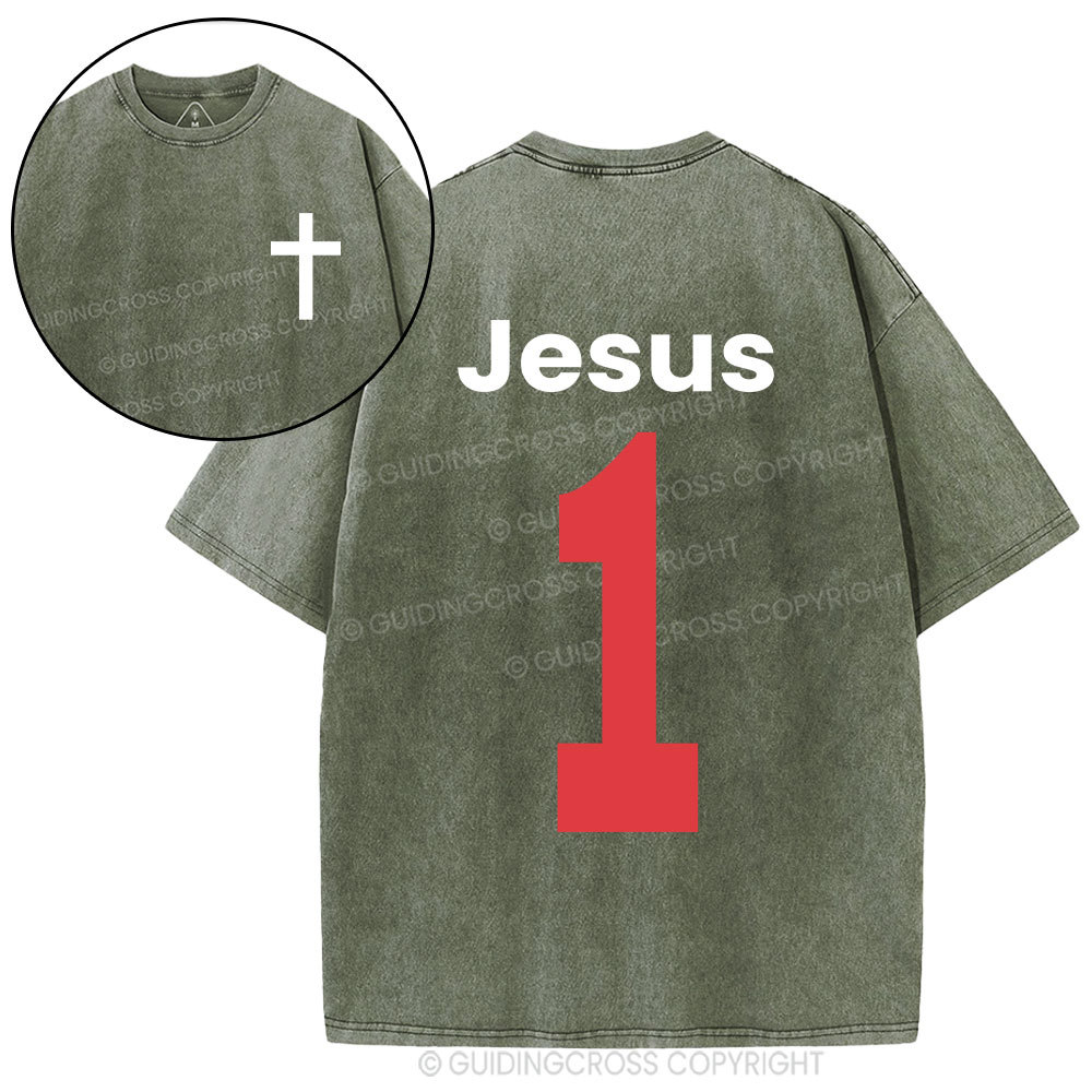 Jesus One Christian Washed T-Shirt