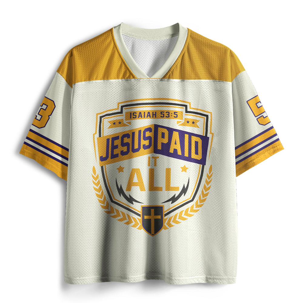 Jesus Paid It All Christian Mesh Jersey