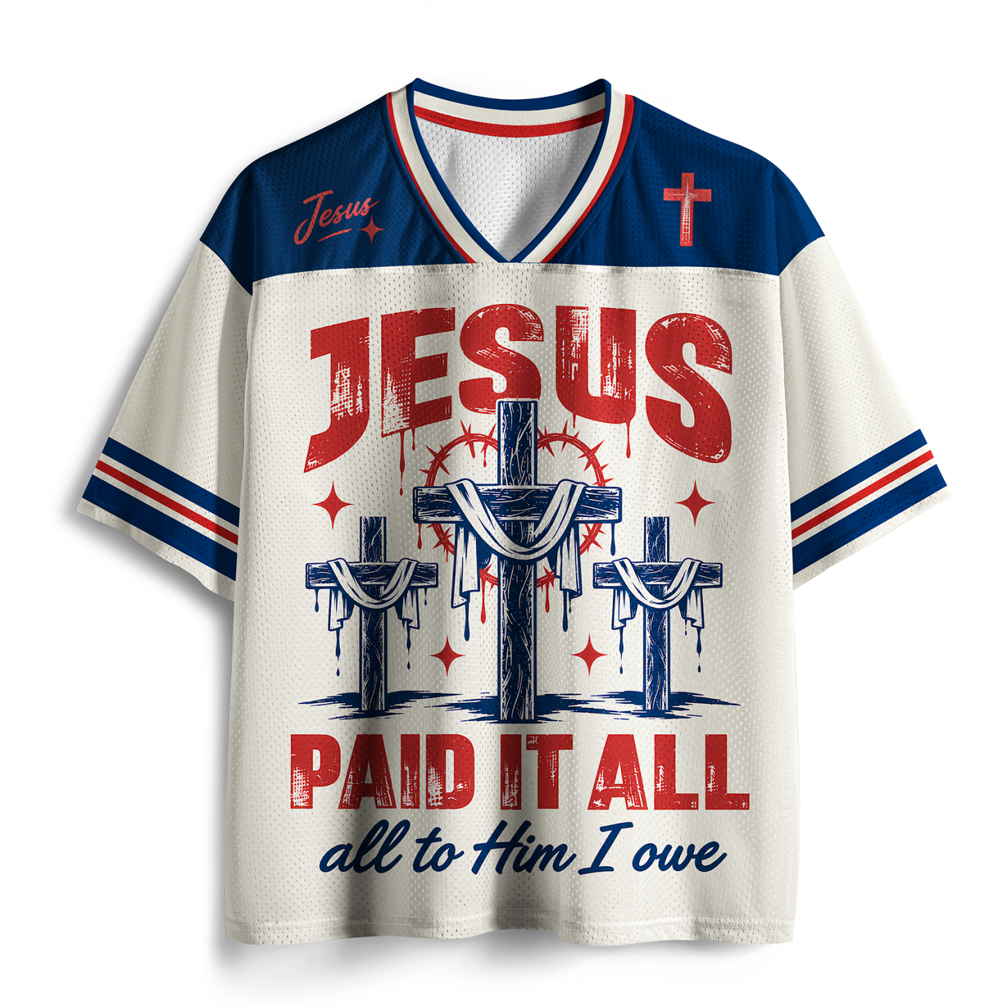 Jesus Paid It All Christian Mesh Jersey