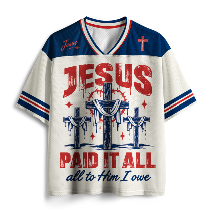 Jesus Paid It All Christian Mesh Jersey