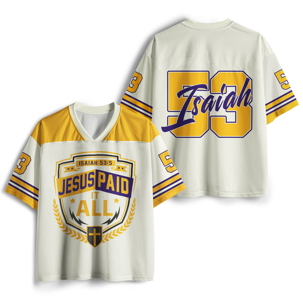 Jesus Paid It All Christian Mesh Jersey