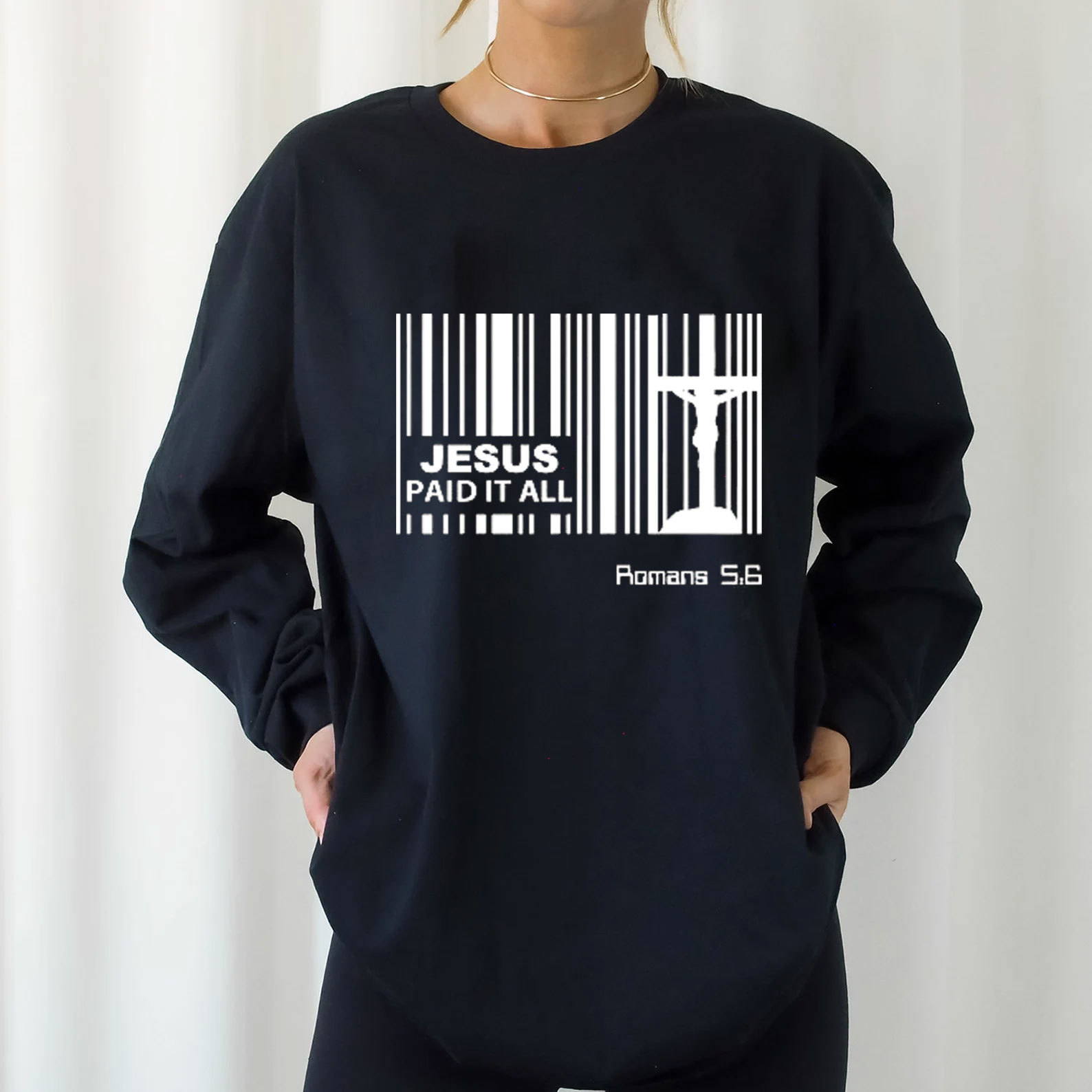 Jesus Paid It All Christian Long Sleeve T-Shirt