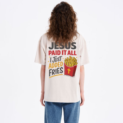 Jesus Paid It All Christian Washed T-Shirt