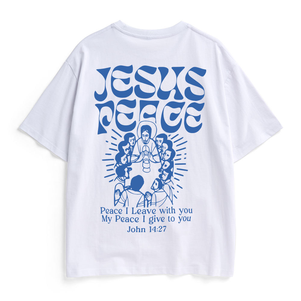 Jesus Peace Christian Heavy Cotton T-Shirt