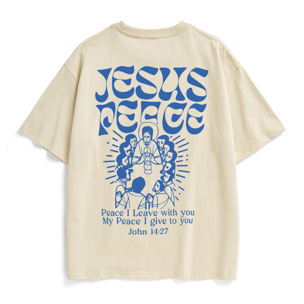 Jesus Peace Christian Heavy Cotton T-Shirt