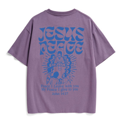 Jesus Peace Christian Heavy Cotton T-Shirt