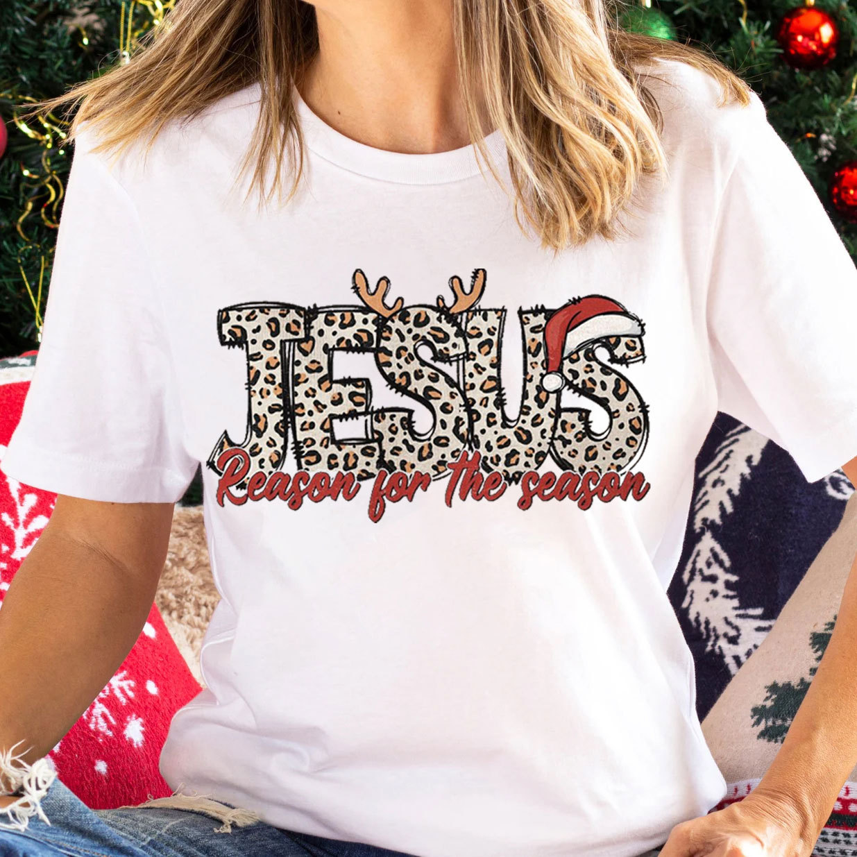 Jesus Reason For The Season Christian Christmas T-Shirt