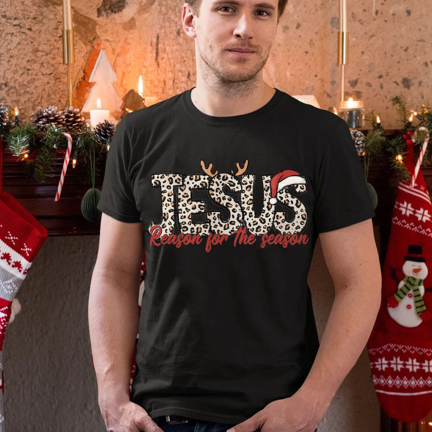 Jesus Reason For The Season Christian Christmas T-Shirt