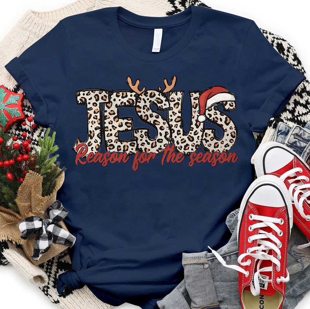 Jesus Reason For The Season Christian Christmas T-Shirt