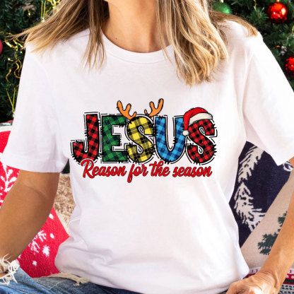 Jesus Reason For The Season Christian Christmas T-Shirt
