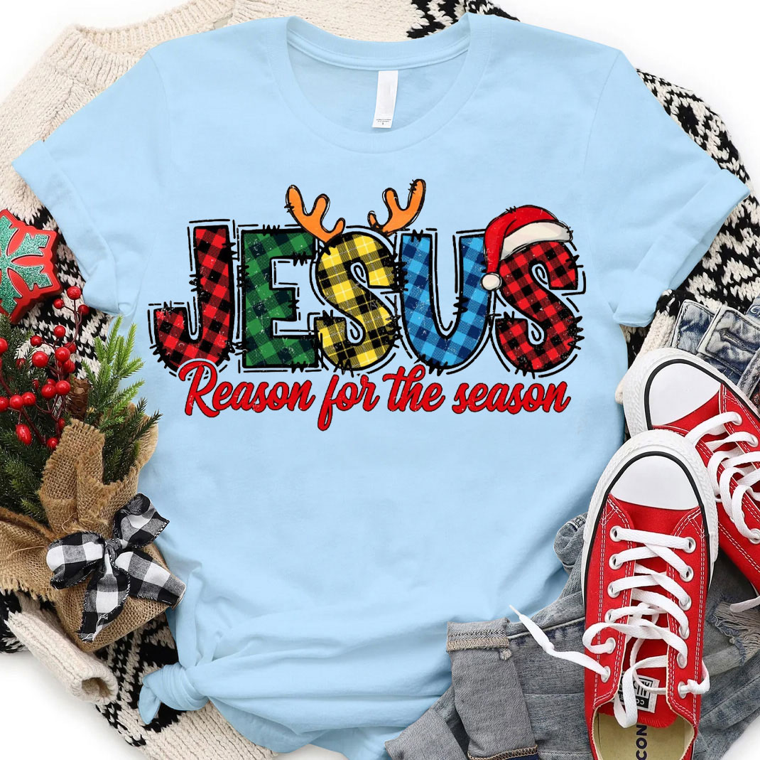 Jesus Reason For The Season Christian Christmas T-Shirt