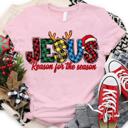 Jesus Reason For The Season Christian Christmas T-Shirt