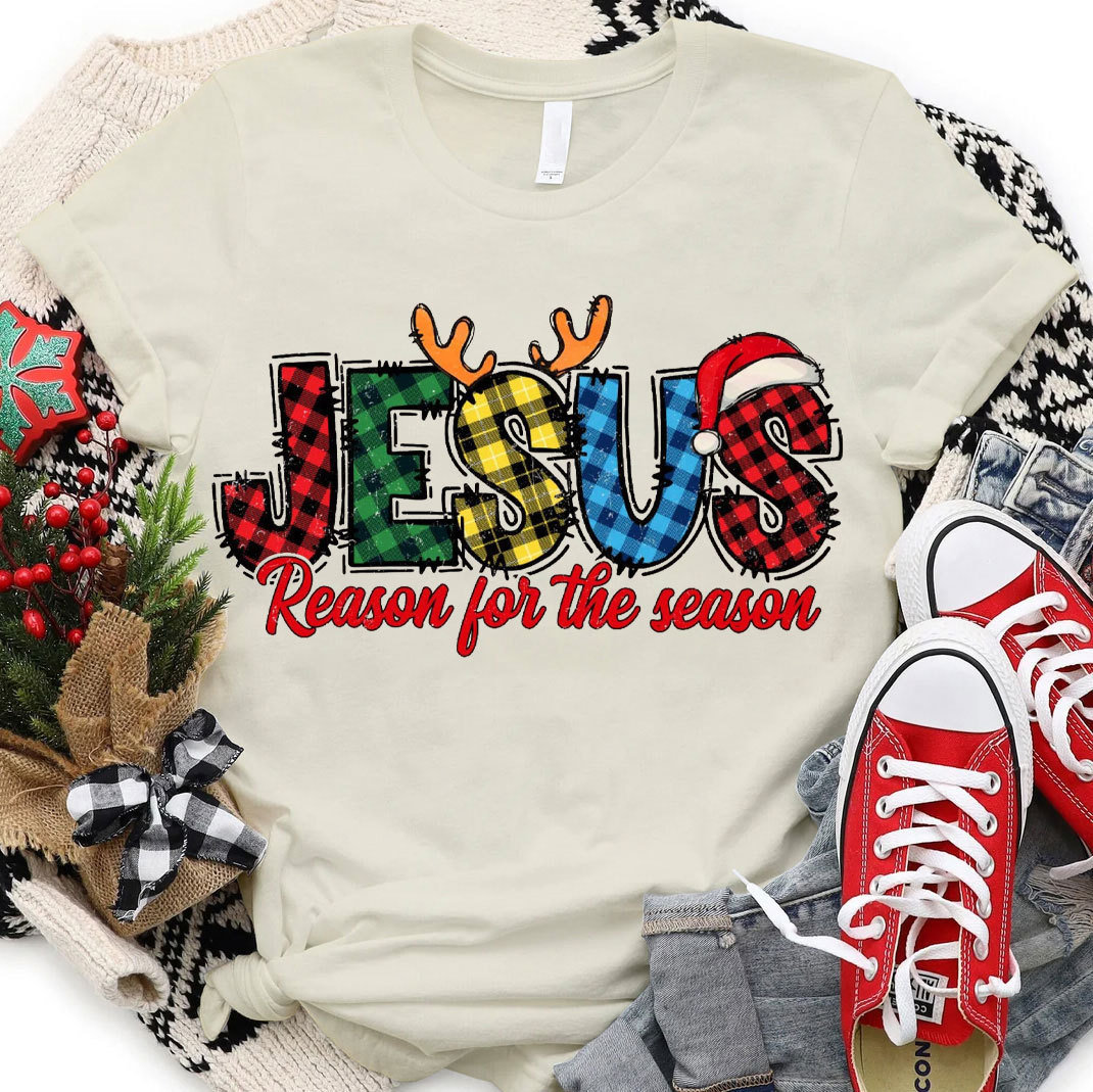 Jesus Reason For The Season Christian Christmas T-Shirt