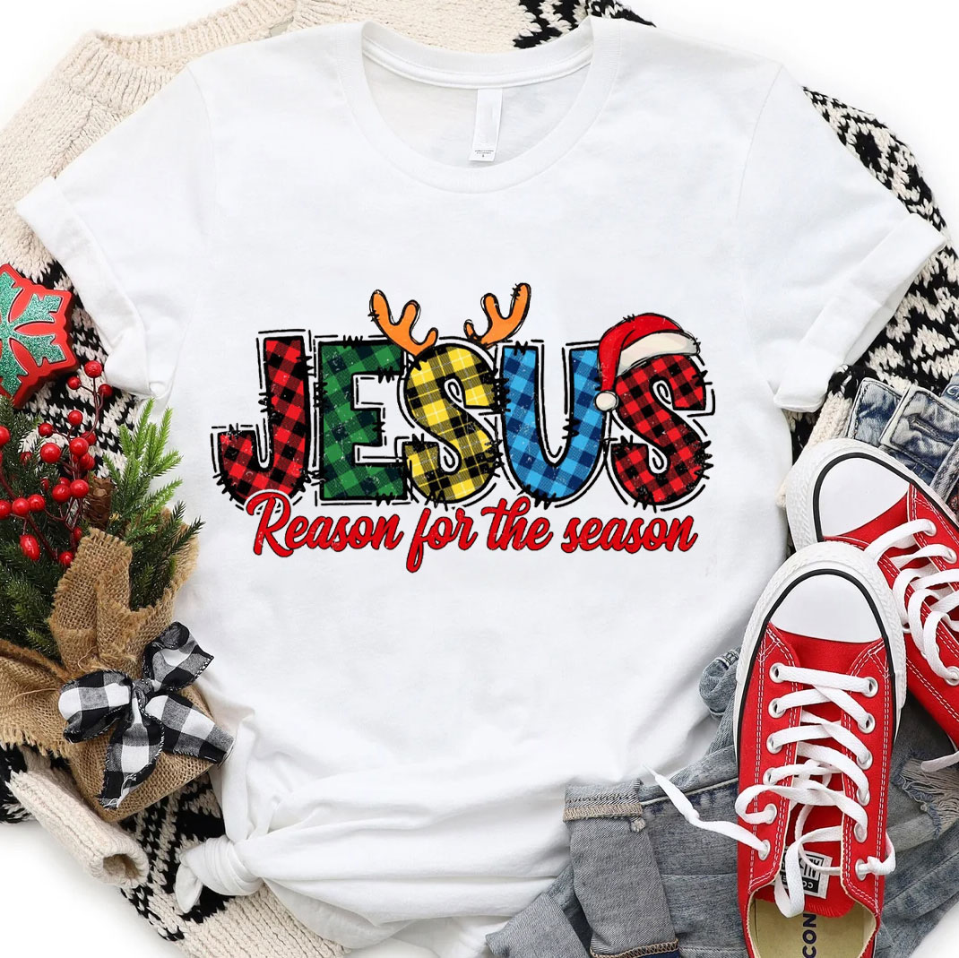 Jesus Reason For The Season Christian Christmas T-Shirt