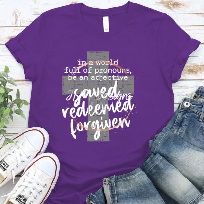 Jesus Redeemed Forgiven Christian T-Shirt