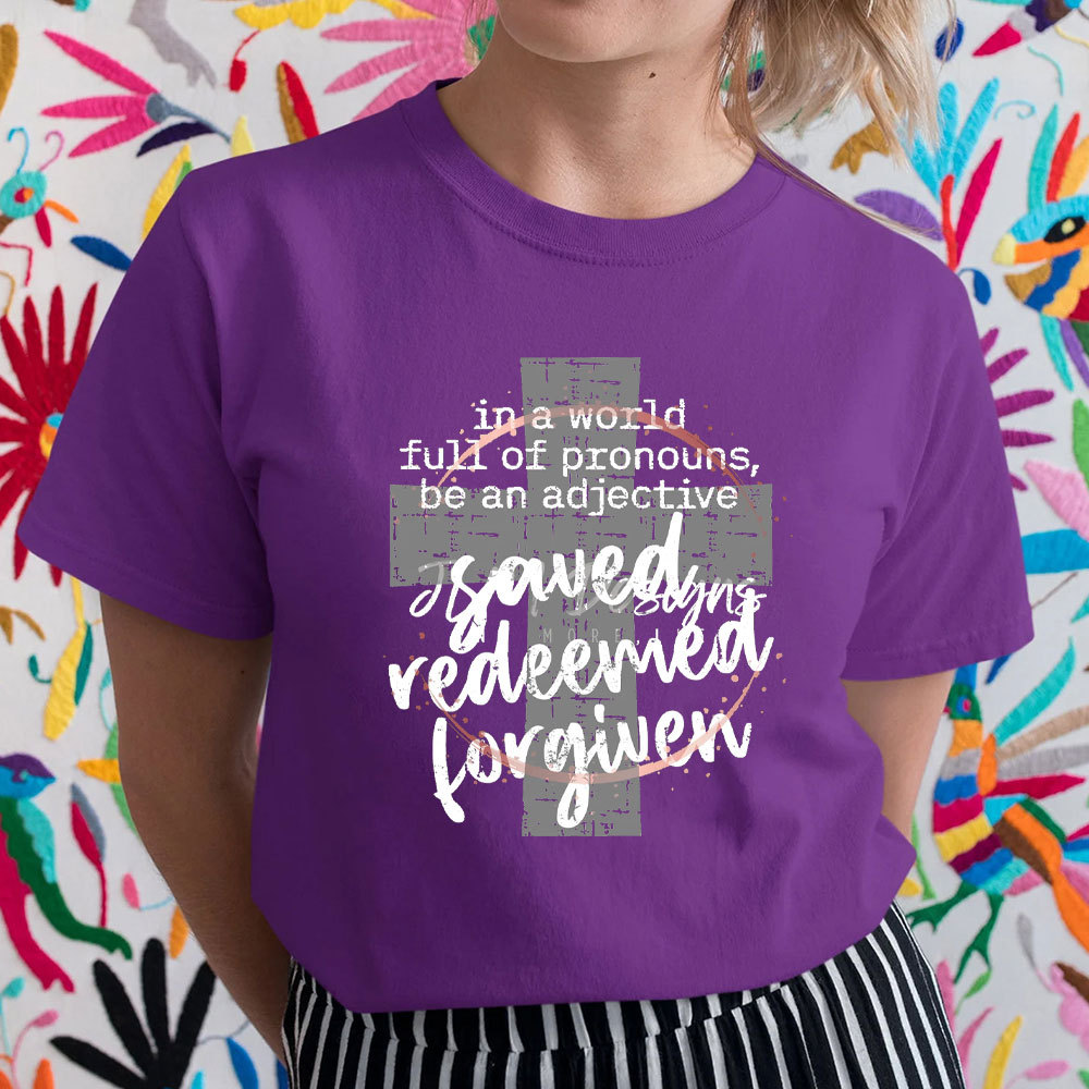 Jesus Redeemed Forgiven Christian T-Shirt