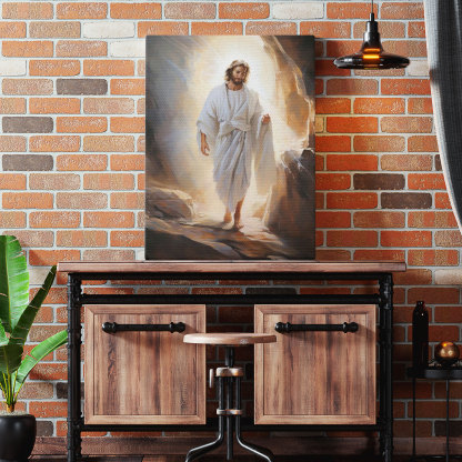 Jesus Resurrection Christian Canvas Wall Art
