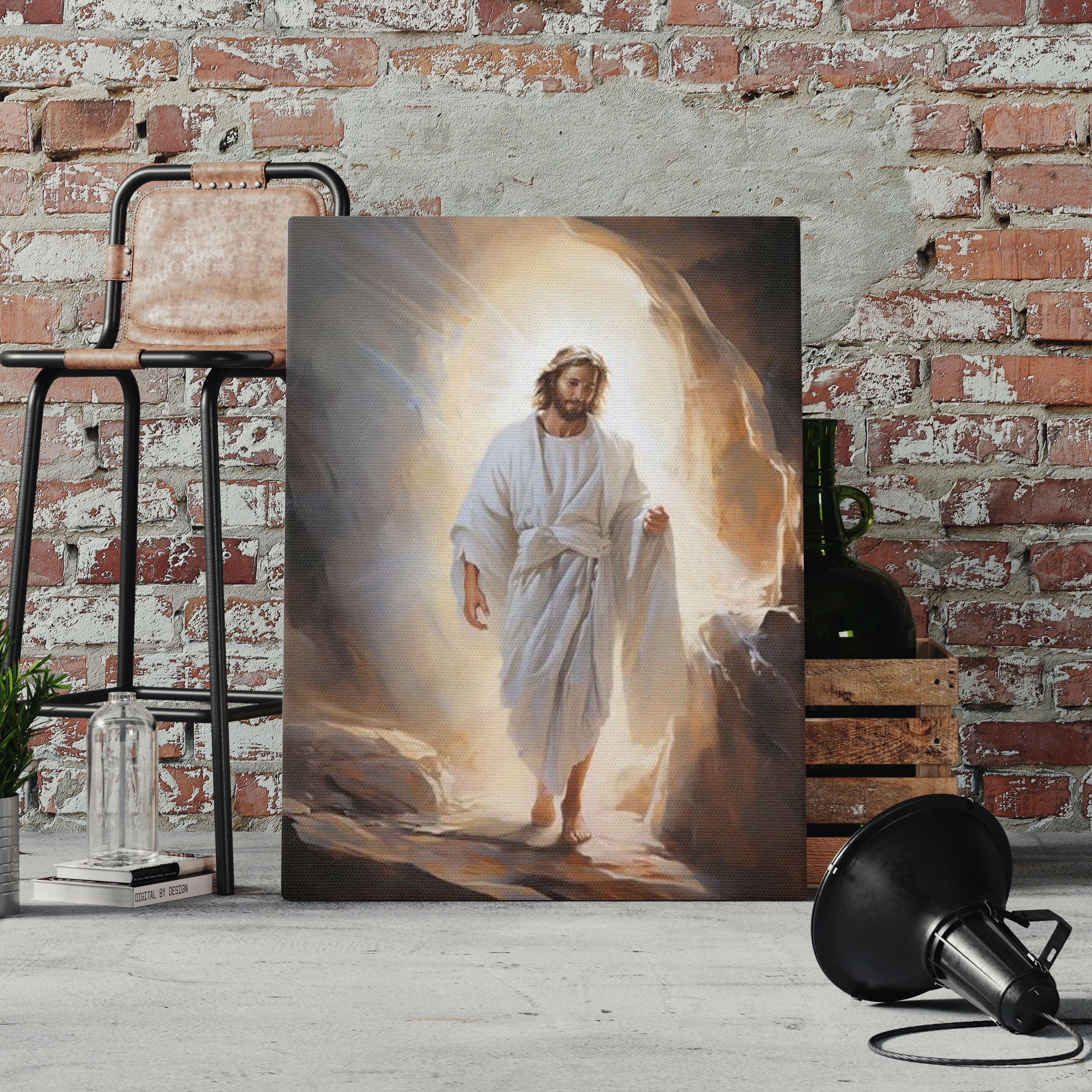 Jesus Resurrection Christian Canvas Wall Art