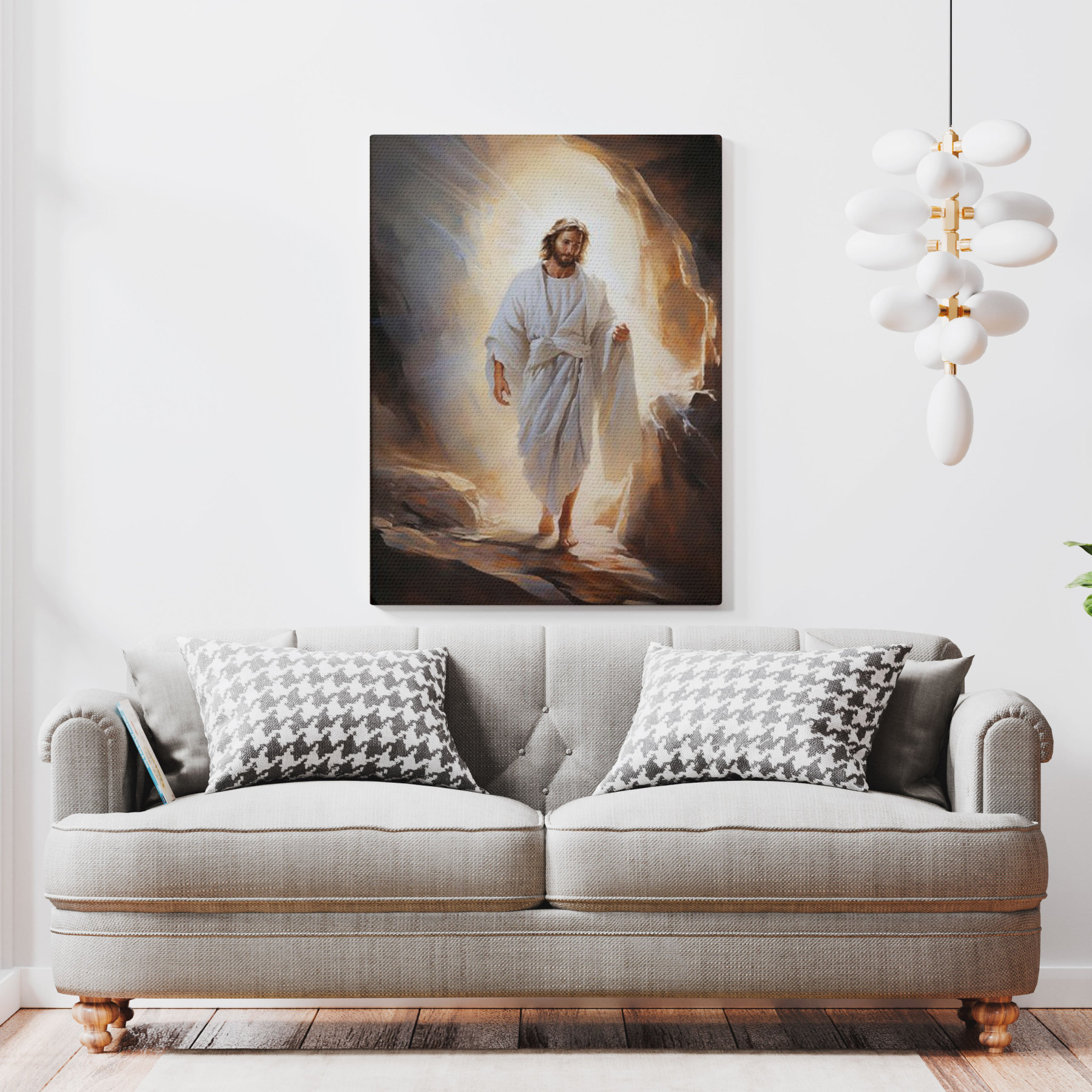 Jesus Resurrection Christian Canvas Wall Art