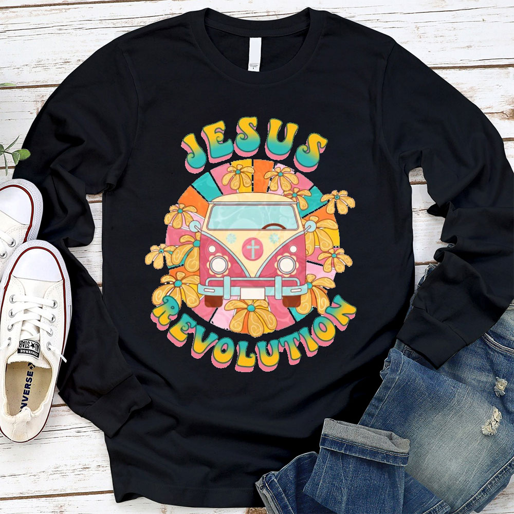 Jesus Revolution Christian Christmas Long Sleeve T-Shirt