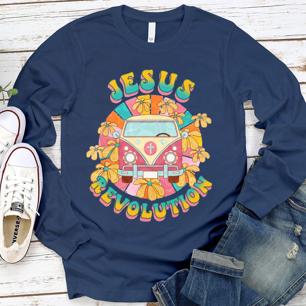 Jesus Revolution Christian Christmas Long Sleeve T-Shirt