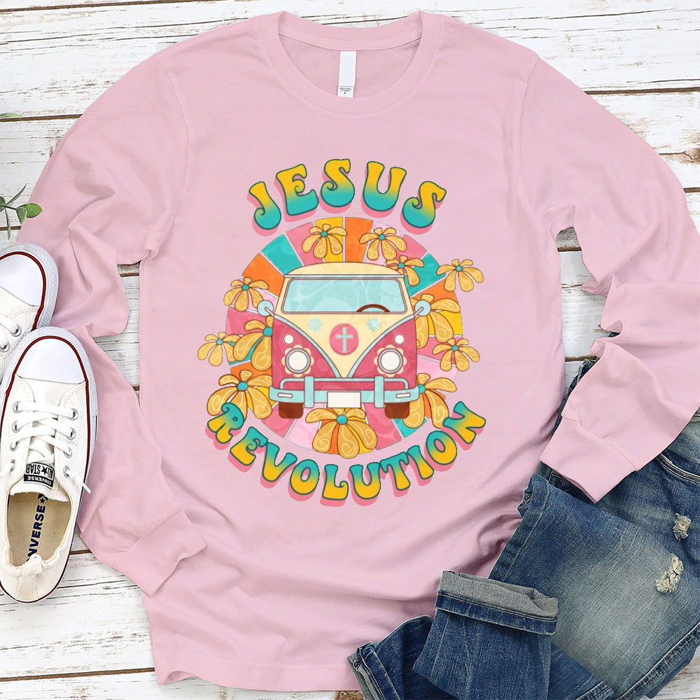 Jesus Revolution Christian Christmas Long Sleeve T-Shirt
