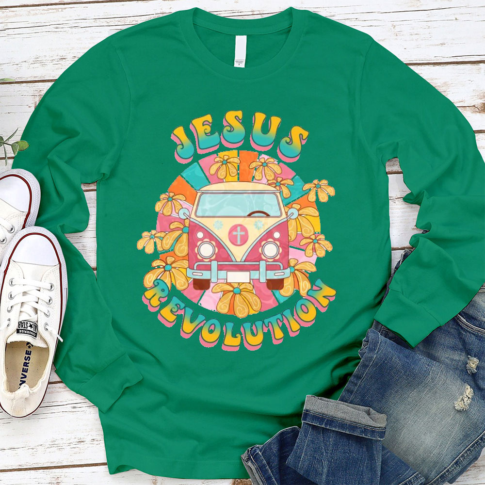 Jesus Revolution Christian Christmas Long Sleeve T-Shirt